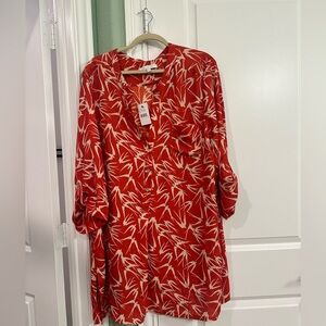 Nordstrom brand Everyday Ritual Red bird dress